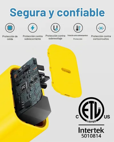 Vista 6 de CXX 20W Fast Charger for iPhone 14/13/12 [3-Pack, MFi Certified] Yellow