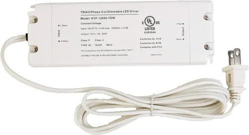 Vista 10 de Transformador de controlador regulable Triac de 12 V, con certificación ETL, fuente de alimentación de voltaje constante para control de luz de tira