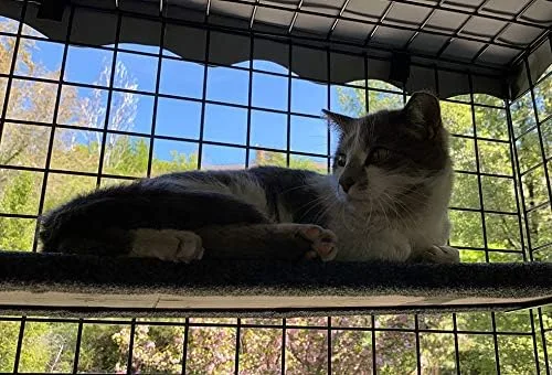 Vista 8 de 8" X 22" X 96" Catio Tower Outdoor Cat Recinto