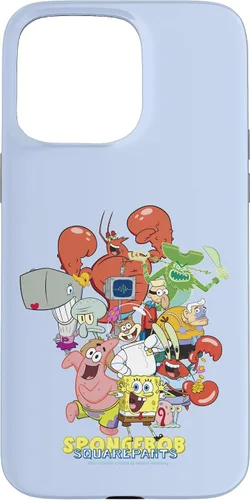 Vista 28 de Funda para iPhone 16 SpongeBob SquarePants Group Party Pose