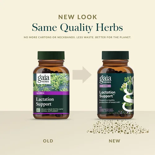 Vista 6 de Gaia Herbs Apoyo a la lactancia - Apoya la producción saludable de leche materna en madres lactantes* - con semillas de fenogreco, semillas