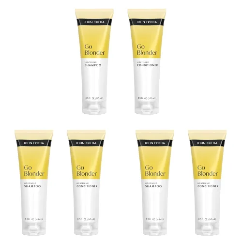 Vista 12 de John Frieda Go Blonder - Juego de champú y acondicionador aclarador