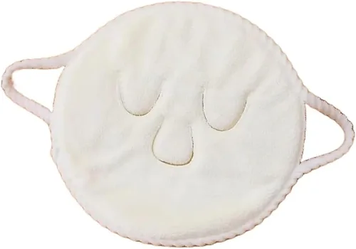 Vista 7 de SEDLAV Toalla facial de compresión caliente de doble capa – Toalla facial reutilizable de forro polar coral para limpieza profunda, vaporizador