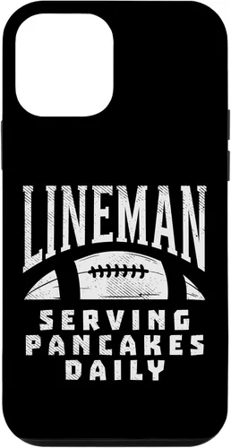 Vista 16 de Funda de regalo para iPhone 16 Ofensive Lineman Serving Pancakes Daily Football