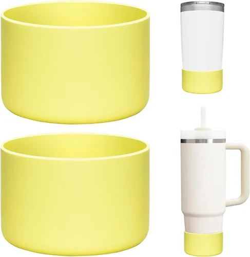 Vista 16 de 2 Pcs Silicone Boot Protector for YETI Rambler 20/30oz, 10oz Tumbler Silicone Sleeve for Stanley Quencher 14/20/30oz , Anti-Slip, Anti-Scratches