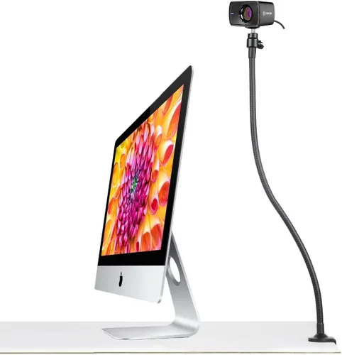 Vista 2 de Soporte para cámara web compatible con Elgato Facecam 4K, Facecam Pro, Facecam MK.2, Facecam neo Webcams