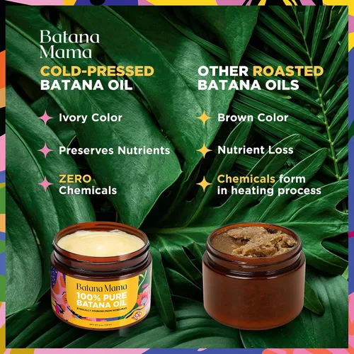 Vista 5 de Aceite de batana prensado en frío de alta calidad para el crecimiento del cabello, 100% puro y orgánico, sin olor a quemado, mascarilla