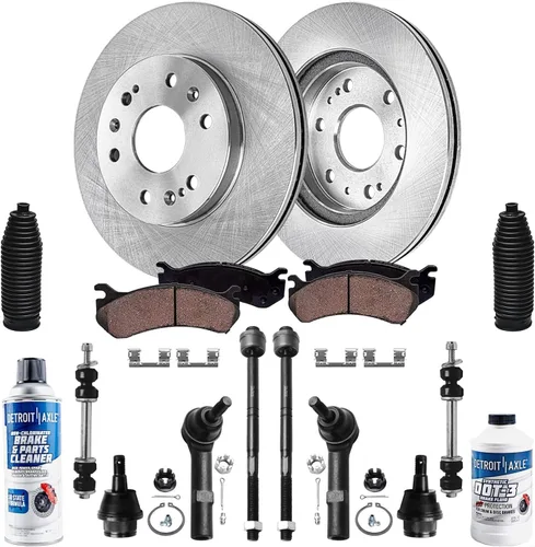 Vista 37 de Detroit Axle - Rotores de freno para Nissan NV2500 NV3500 NV1500 NV1500 2012-2021, repuesto de rotores de freno de disco: rotor delantero de 14.17