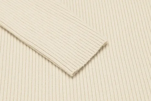 Vista 5 de COOFANDY Suéter casual de cuello alto de punto acanalado ajustado para hombre