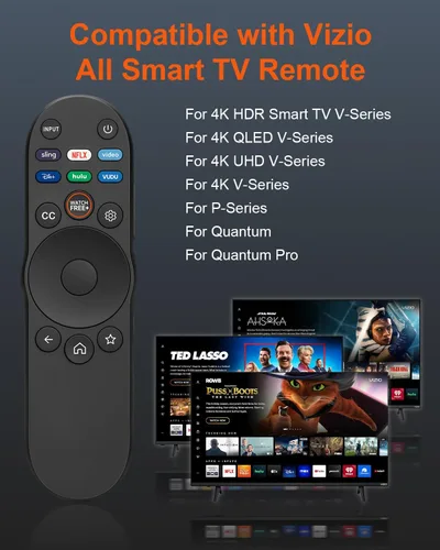 Vista 2 de Paquete de 2 controles remotos universales para Vizio Smart TV XRT270 XRT260 XRT140 XRT136 XRT122 D/E/PX/P/M/V/S Series OLED FHD 4K QLED UHD