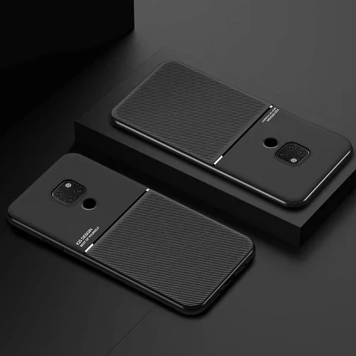 Vista 5 de Kepuch Mowen Cubierta De La Cubierta Del Parachoques Placa De Metal Incorporada Para Huawei Mate 20 X - Negro
