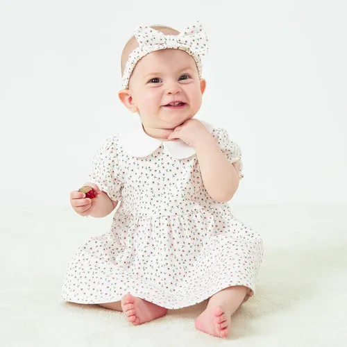 Vista 150 de pureborn Vestido de bebé niña 0-24 meses