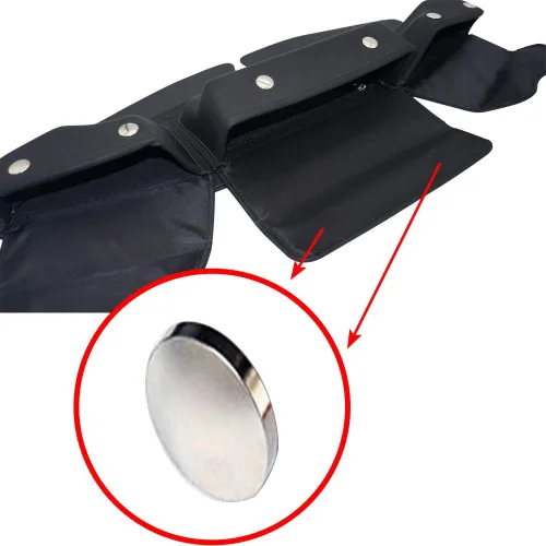 Vista 5 de Bolsas de almacenamiento para parabrisas, bolsa de carenado Batwing de tres bolsillos para Harley Touring 2014-UP, compatible con Electra Glide