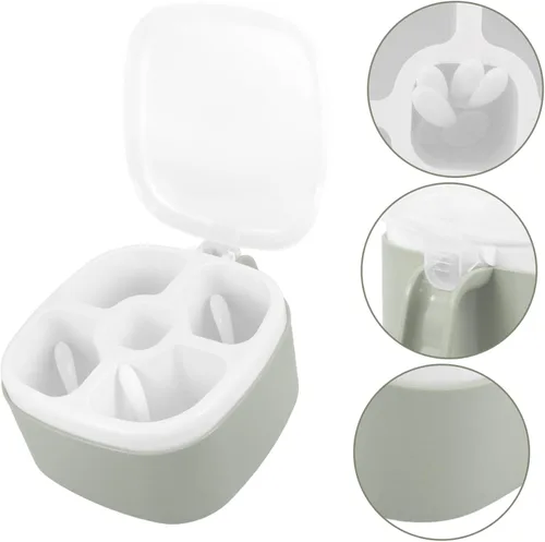 Vista 8 de Zerodeko Contenedores para refrigerador y congelador, organizador de especias contenedor de suministro de especias, caja de condimentos dividida