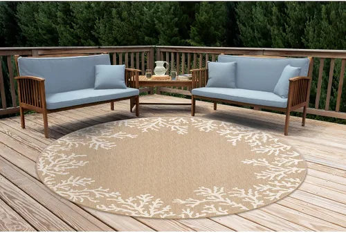 Vista 23 de Liora Manne Carmel - Alfombra decorativa de mezcla sintética para interiores y exteriores, de bajo perfil, contemporánea, decoración de peces Agua