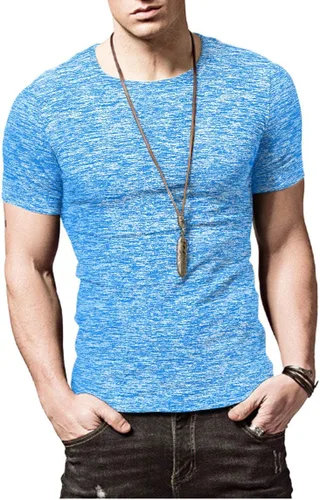 Vista 4 de KUYIGO Camisetas deportivas para hombre, camiseta deportiva para correr, gimnasio, entrenamiento, secado rápido, cuello redondo, camiseta