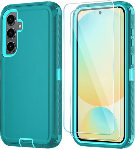Vista 35 de ONOLA Funda para teléfono Samsung Galaxy S24 FE con protector de pantalla HD, funda para teléfono de servicio pesado resistente a golpes y caídas