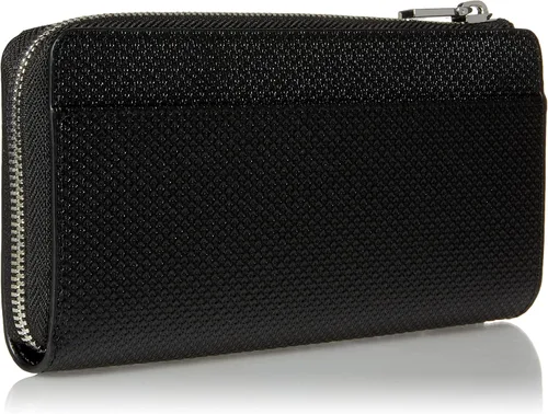 Vista 2 de Lacoste Cartera Chantaco con cremallera delgada para mujer Negro