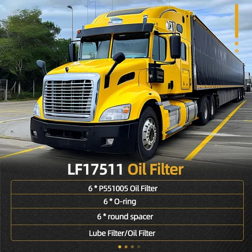 Vista 3 de 1Pcs LF17511 Oil Filter Fit for Freightliner Trucks & Buses 114SD/122SD for Cascadia/for Western Star Trucks 4700SB/4700SF/4900FA 2009-2020,Lube