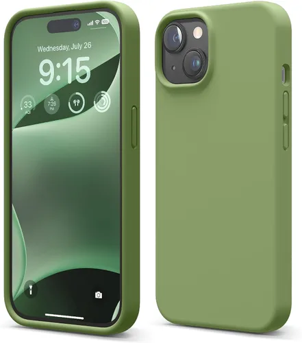 Vista 15 de elago Compatible con Funda para iPhone 15, Funda de Silicona Líquida, Cubierta Protectora de Cuerpo Completo, Resistente a Golpes, Diseño Delgado