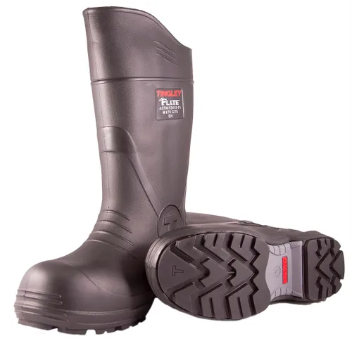 Vista 3 de Tingley Flite 27251 - Botas de seguridad con suela de tacos para hombre 11mujer 13, color negro