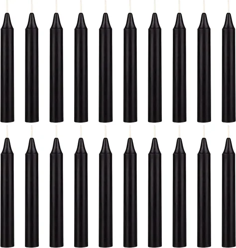 Vista 19 de Mega Candles Mini vela de hechizo con carillón cónico, 20 unidades, 4 x 1/2 Surtido