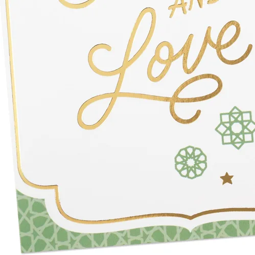 Vista 4 de Hallmark Hilo dorado Eid al-Fitr o Eid Al-Adha (6 cartas con sobres) Fe, familia y amor