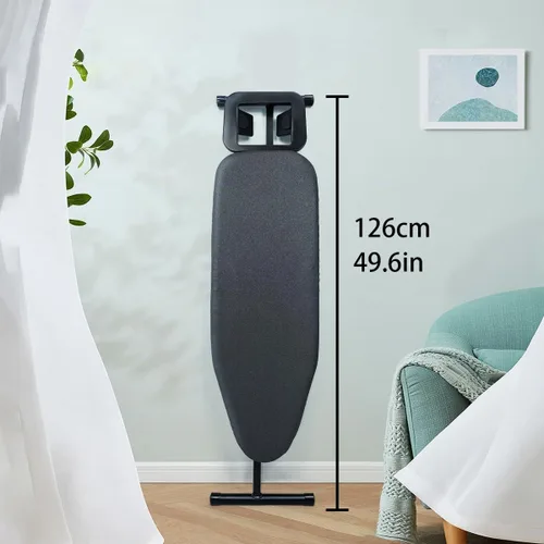 Vista 6 de Duwee Tabla de planchar de 12 x 36 pulgadas con cubierta resistente al calor y almohadilla de fieltro gruesa, tabla de planchar compacta plegable