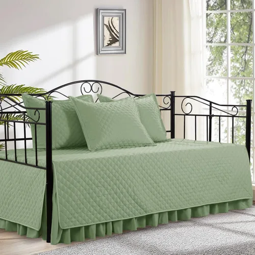 Vista 9 de HOMBYS Juegos de Fundas para Sofá Cama - Juego de Ropa de Cama para Sofá Cama con Costura de Diamante, Ropa de Cama Acogedora para Todas