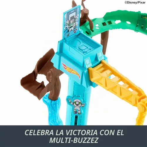 Vista 5 de Hot Wheels Disney y Pixar Toy Story 5 Buzz Lightyear - Juego de pistas