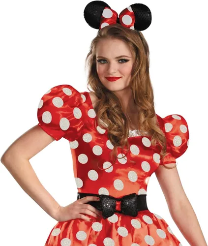 Vista 2 de Plus Size Red Minnie Classic Costume