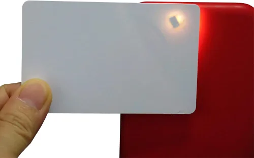 Vista 2 de Paquete de 10 tarjetas inteligentes inteligentes RFID de 1K compatibles con Mi-fare Classic 1K 13.56MHz 14443A, tarjeta blanca, tarjetas clave