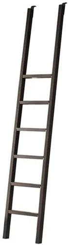Vista 7 de Martin Furniture Escalera de metal tradicional Toulouse de 90 x 14.5 pulgadas con marco de acero anillado, para oficina/biblioteca, acabado negro