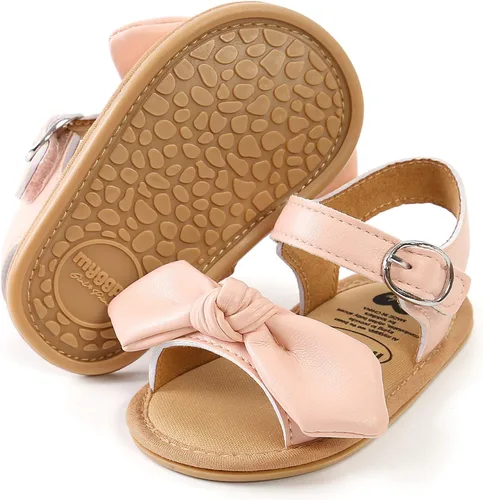 Vista 69 de Sandalias de verano para bebés, niñas y niños, unisex, antideslizantes, suela suave, transpirable, para primeros pasos, zapatos de playa al aire
