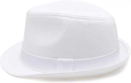 Vista 2 de Classic Trilby - Sombrero Fedora de sarga de algodón 100% con banda
