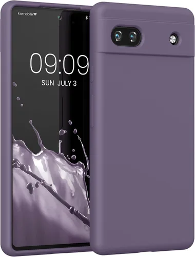 Vista 54 de kwmobile Funda Compatible con Google Pixel 6 Pro - Funda de teléfono de silicona TPU con acabado suave - Azul Arrecife