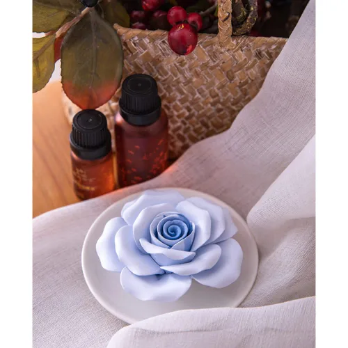 Vista 7 de Difusor pasivo de flores de aceite esencial - Difusores de aromaterapia de porcelana no eléctricos para habitación pequeña mini, decorativo