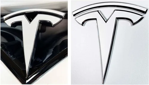 Vista 29 de Calcomanía con logotipo para Tesla Model S, Nosecone, juego de 14 piezas (verde brillante)
