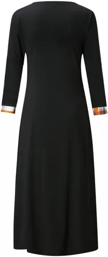 Vista 5 de Vestido Casual de Manga Larga con Cuello en O para Mujer Mini Vestido Fluido de Otoño 63