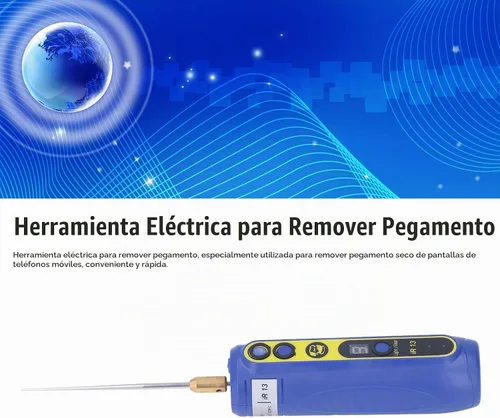 Vista 4 de Herramienta de eliminación de pegamento para pantalla de teléfono, herramienta de eliminación de pegamento eléctrico ajustable de 4 niveles, máquina
