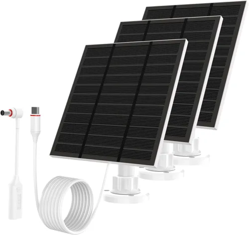 Vista 12 de Paneles solares para cámara Ring al aire libre inalámbrica (Nueva Generación) Cargador de panel solar de 5W 5V con USB-C y enchufe para Spotlight