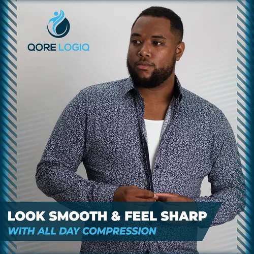 Vista 3 de QORE LOGIQ Gynecomastia - Camisas de compresión para hombre, camiseta sin mangas adelgazante, moldeador de cuerpo, fajas para hombres, brasier