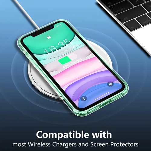 Vista 5 de SPIDERCASE Funda diseñada para iPhone 11, transparente, no amarillenta, funda delgada para iPhone 11 de 6.1 pulgadas (transparente)