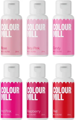 Vista 40 de Colour Mill Colorante para alimentos a base de aceite, 20 mililitros. Cada uno de 6 colores: Baby Blue, Navy, Royal, Sky Blue, Teal y Tiffany