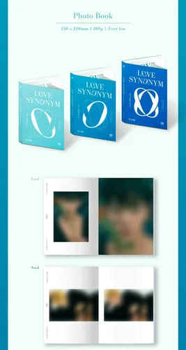 Vista 2 de WONHO LOVE SYNONYM#2 RIGHT FOR US Album [ VER.1 + VER.2 + VER.3 ] 3 Ver SET 3CD+3 P.Book+3 Card K-POP SEALED+TRACKING CODE