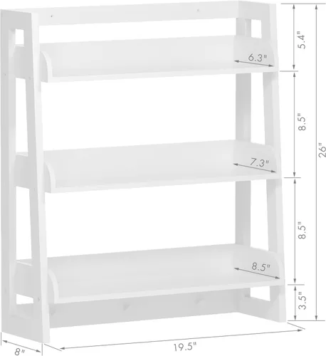 Vista 3 de UTEX Estante de pared para baño, organizador de estante de almacenamiento sobre el inodoro, estante de montaje en pared de 3 niveles con gancho