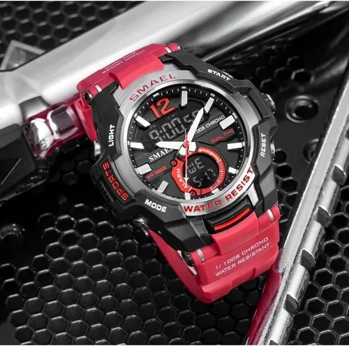 Vista 5 de Reloj SMAEL Evan negroplateado 6234 NegroPlata
