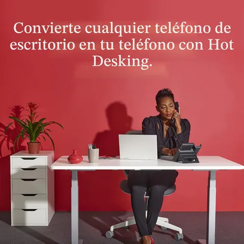 Vista 7 de Ooma Teléfono de escritorio IP Wi-Fi GRP2624 de Grandstream aprovisionado. Funciona solo con el servicio telefónico VoIP de ooma Office