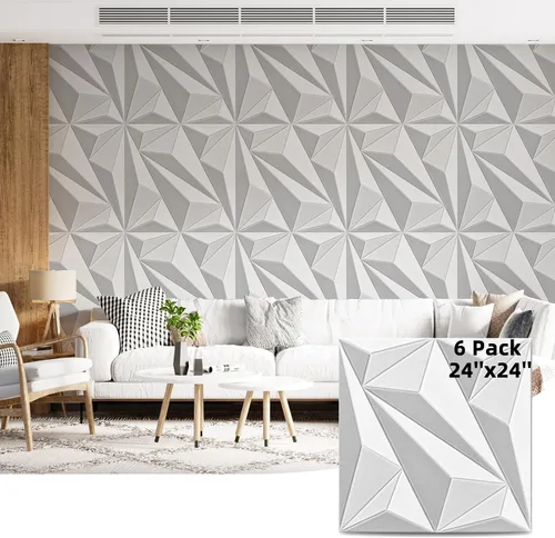 Vista 9 de Art3dwallpanels Paneles acústicos de 24 x 24 pulgadas, paquete de 6 paneles de pared insonorizados que amortiguan el sonido, paneles absorbentes