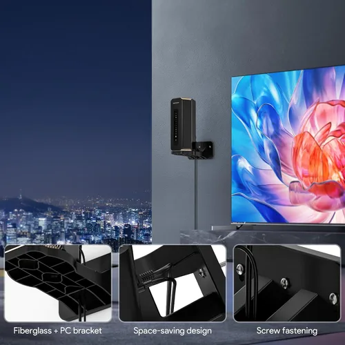 Vista 2 de XLTTYWL® - Soporte de pared para Netgear Orbi y Nighthawk WiFi 7, negro, 1 unidad